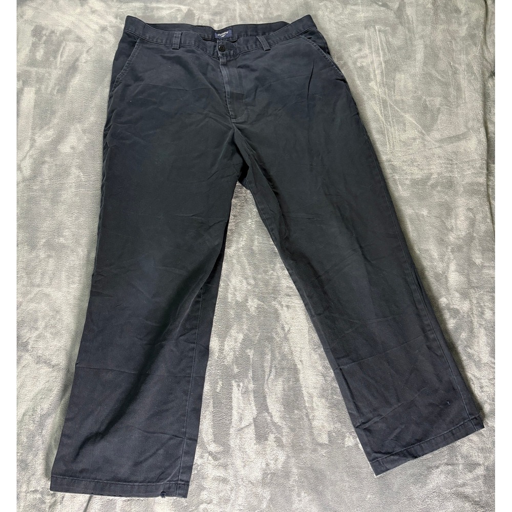 Dockers Mens Chino Pants Black Cotton Straight Leg Casual Workwear No Size Tag